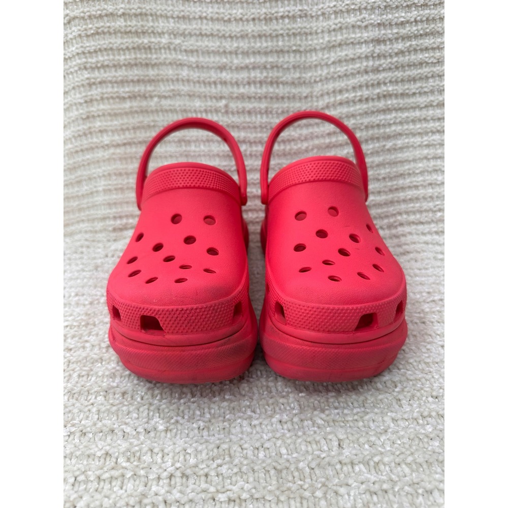 Crocs Classic Crush Clog Platform Sandals Women Size 9 Dragon Fruit Pink Comfort - Picture 6 of 12